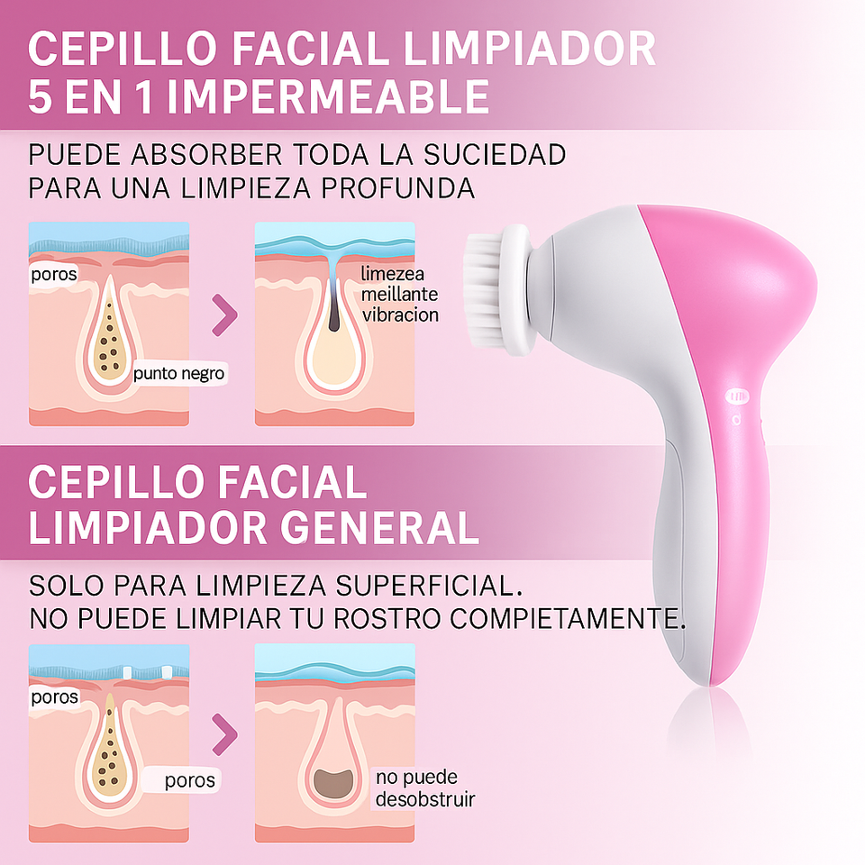 Limpiador Facial 5 en 1