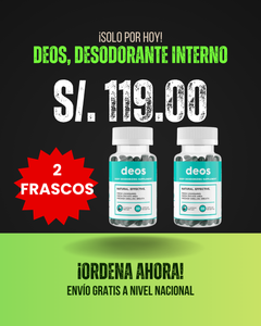 DEOS, DESODORANTE INTERNO: ELIMINA TODOS LOS MALOS OLORES DE RAÍZ.